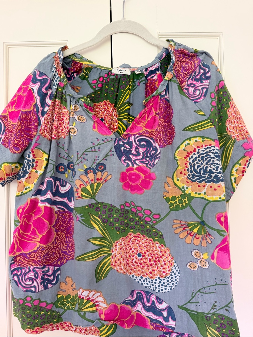 Dylan Floral Peasant Top